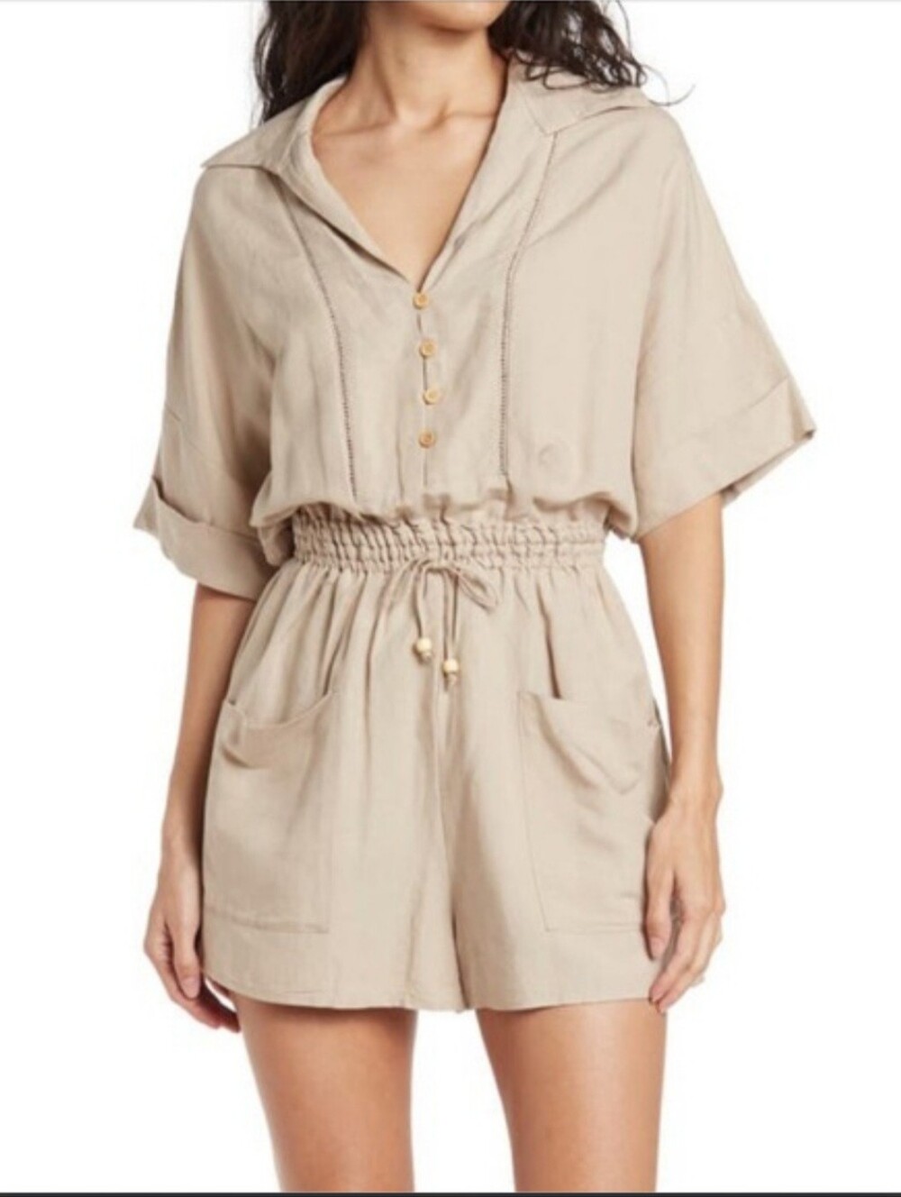 Blank NYC Linen Blend Romper